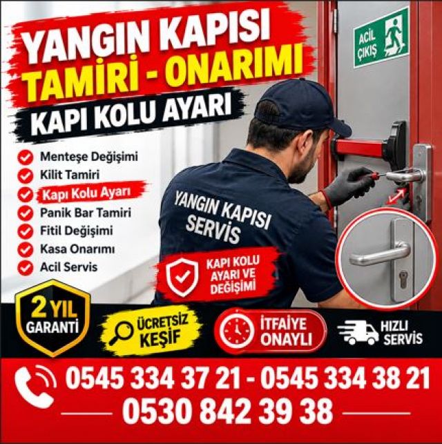 Tuzla Yangın Kapısı Tamiri | Fabrika, OSB ve Binalara Servis